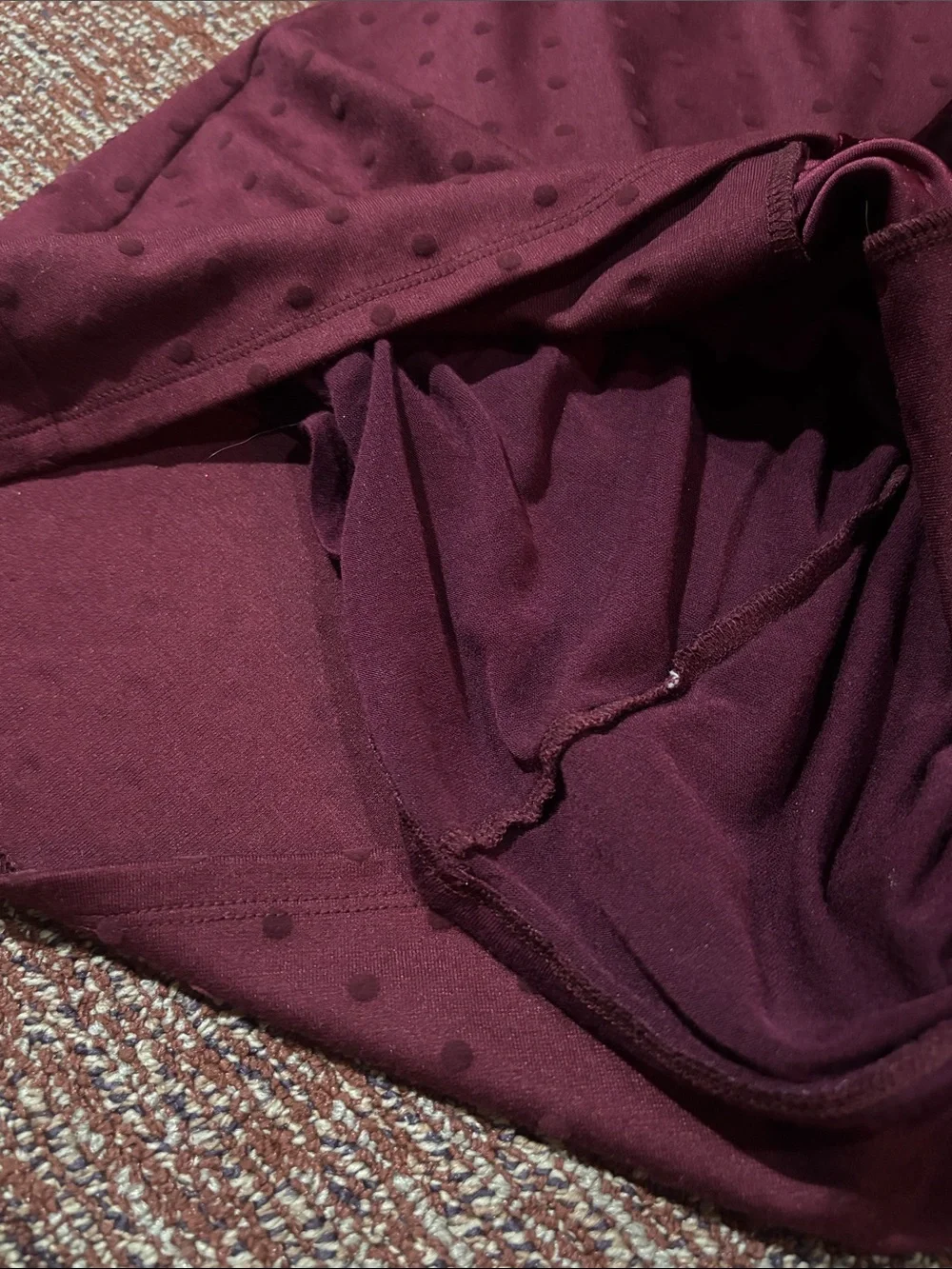 Free people dress maroon burgundy velvet faux bustier lace back party dress LG
